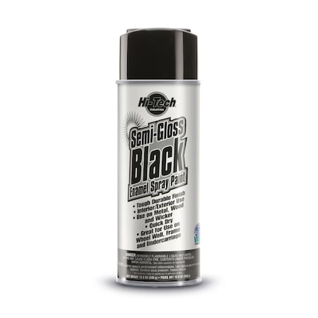 Car Dealer Depot Semi-Gloss, Enamel Base, Black, 12 oz HT 1824